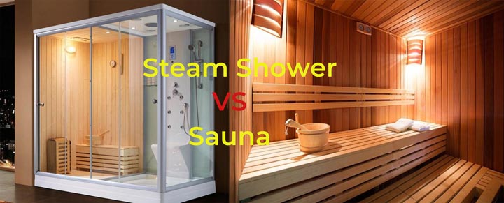 difference between sauna and steam shower