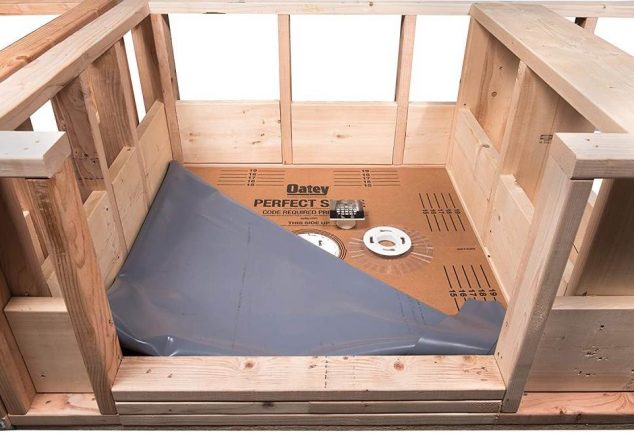 how to install a shower pan liner