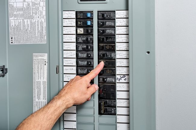 Fix a bathroom fan - Check the circuit breaker