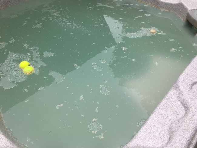 Signs of a dirty hot tub - Cloudiness hot tub