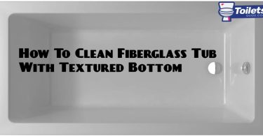 how to clean fiberglass tub with textured bottom