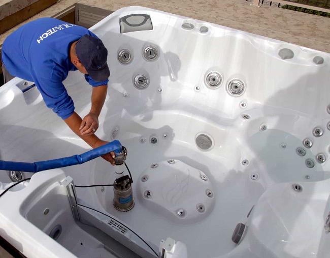 How to Get Rid of Biofilm in Hot Tub - Do a full drain