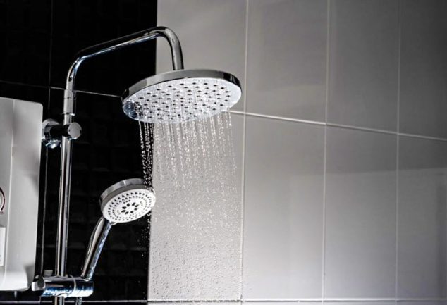 rain shower head installation